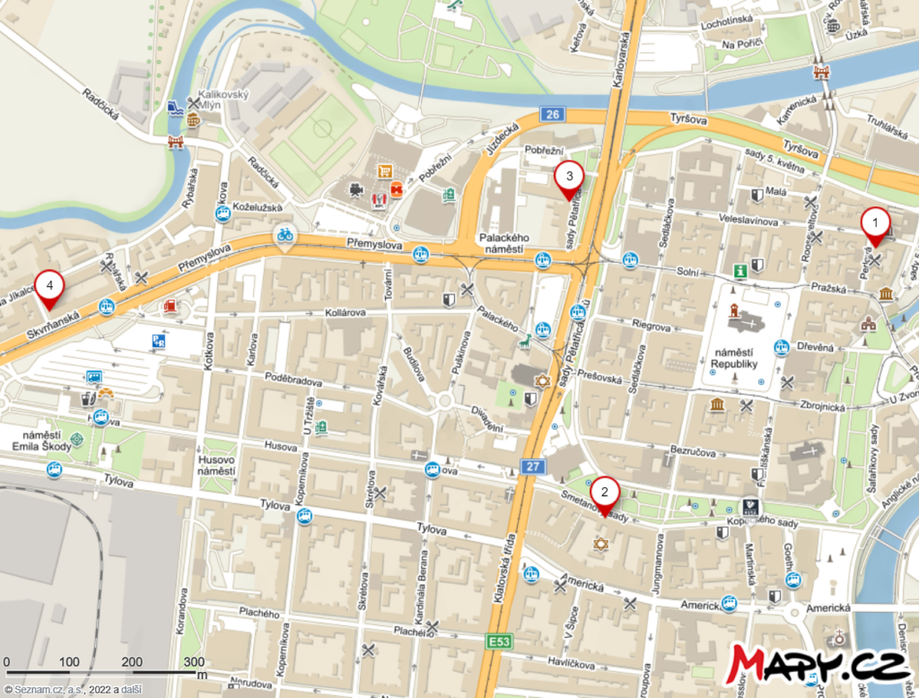 Bezbariérová mapa ZČU